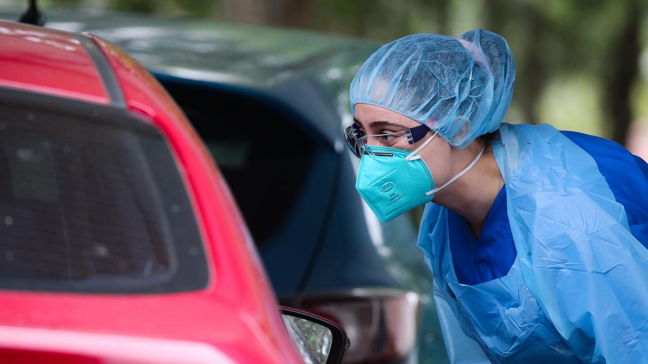 A nurse working at a Covid test site in Sydney. Picture: Gaye Gerard/NCA NewsWire